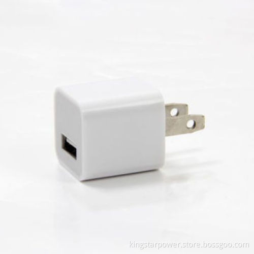 USB Power Adapters for Mobile Phone, US/EU Plug, Black/White